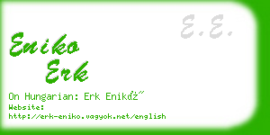 eniko erk business card